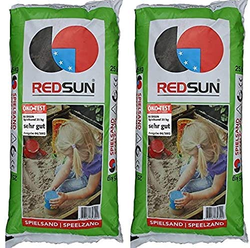 50 Kg ÖKO Spielsand 0-0,2 mm Qualitäts Sandkastensand von REDSUN