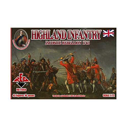 Red Box RB72050 - Highland Infantry 1745, Jacobite Rebell., Plastikmodellbau von Redbox