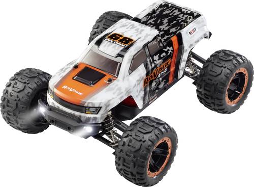 Reely RaVage 4x4 Orange, Weiß Brushed 1:16 RC Modellauto Elektro Monstertruck Allradantrieb (4WD) R von Reely