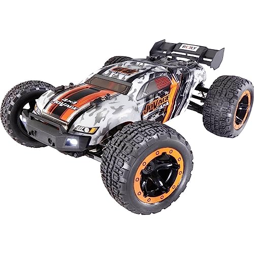 Reely Jovage 4x4 Orange, Weiß Brushed 1:16 RC Einsteiger Modellauto Elektro Truggy Allradantrieb (4WD) RTR 2,4 GHz Inkl von Reely