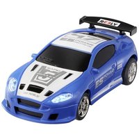 Reely Mini Racer Blau-Weiß Brushed 1:64 RC Modellauto Elektro Straßenmodell Heckantrieb (2WD) RtR 2,4GHz Inkl. Akku und Ladegerät von Reely