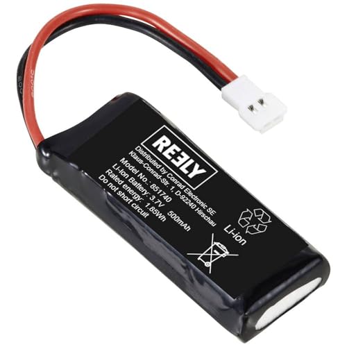 Reely Modellbau-Akkupack (LiIon) 3.7 V 500 mAh Zellen-Zahl: 1 Softcase Flachstecker von Reely