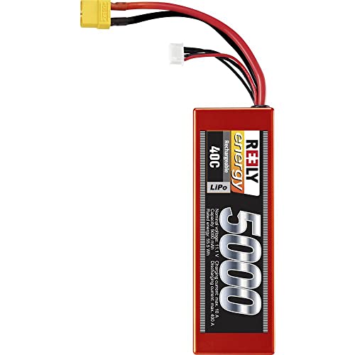 Reely Modellbau-Akkupack (LiPo) 11.1 V 5000 mAh Zellen-Zahl: 3 40 C Hardcase XT90 von Reely