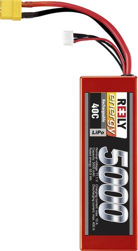 Reely Modellbau-Akkupack (LiPo) 11.1V 5000 mAh Zellen-Zahl: 3 40 C Hardcase XT90 von Reely