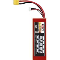 Reely Modellbau-Akkupack (LiPo) 11.1V 5000 mAh Zellen-Zahl: 3 40 C Hardcase XT90 von Reely