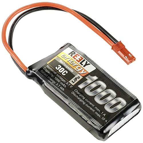 Reely Modellbau-Akkupack (LiPo) 3.7 V 1000 mAh Zellen-Zahl: 1 30 C BEC von Reely