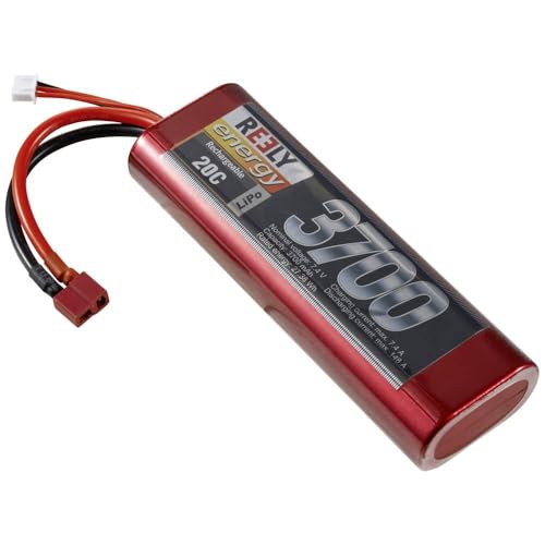 Reely Modellbau-Akkupack (LiPo) 7.4 V 3700 mAh Zellen-Zahl: 2 20 C Hardcase T-Stecksystem von Reely