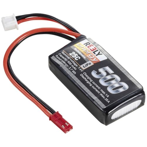 Reely Modellbau-Akkupack (LiPo) 7.4 V 500 mAh Zellen-Zahl: 2 25 C Softcase BEC von Reely