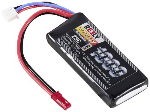 Reely Modellbau-Akkupack (LiPo) 7.4V 1000 mAh Zellen-Zahl: 2 25 C Softcase BEC von Reely