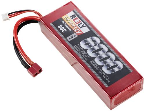 Reely Modellbau-Akkupack (LiPo) 7.4V 6000 mAh Zellen-Zahl: 2 50 C Hardcase T-Stecksystem von Reely