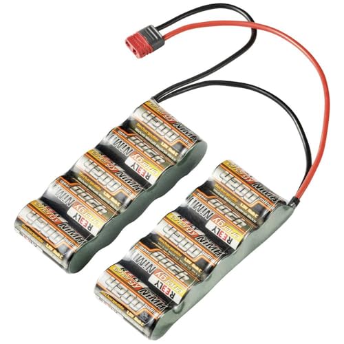 Reely Modellbau-Akkupack (NiMh) 12 V 4200 mAh Zellen-Zahl: 10 Side-by-Side T-Stecksystem von Reely