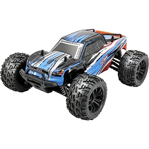 Reely RAW Blau Brushed 1:14 RC Modellauto Elektro Monstertruck Allradantrieb (4WD) RTR 2,4 GHz Inkl. Akku und Ladegerät von Reely