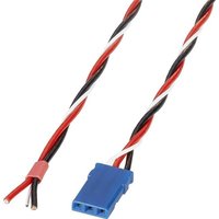 Reely Servo Anschlusskabel Deluxe [1x JR - 1x offene Kabelenden] 0.5mm² verdrillt von Reely