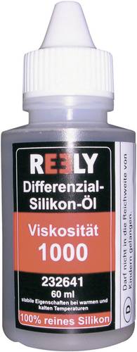 Reely Silikon-Differenzialöl Viskosität CST / CPS 1000 Viskosität WT 73 60ml von Reely