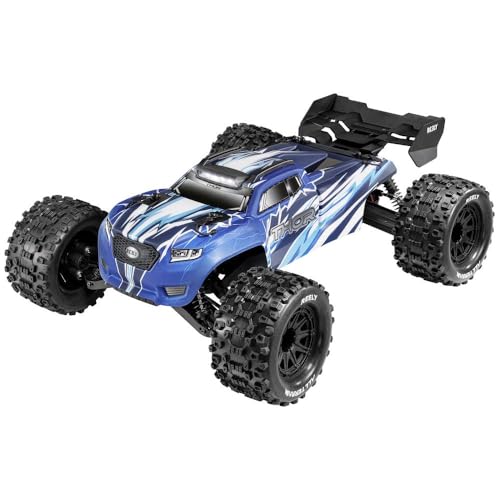 Reely Thor Blau Brushed 1:10 RC Modellauto Elektro Monstertruck Allradantrieb (4WD) 100% RTR 2,4 GHz inkl. Akku, Ladege von Reely