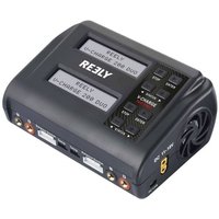 Reely V-Charge 200 Duo Modellbau-Ladegerät 10 A LiIon, LiPo, LiFePO, LiHV, NiCd, NiMH, Blei-Säure Entladefunktion, Temperaturüberwachung von Reely