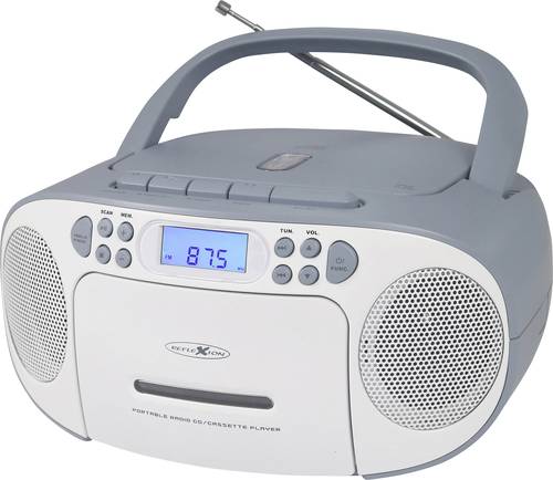 Reflexion RCR2260BL CD-Radio UKW AUX, CD, Kassette Blau-Weiß von REFLEXION