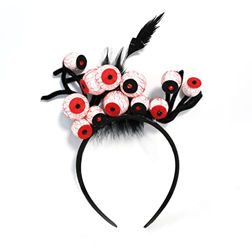 Regendeko Halloween Augäpfel Haarband Halloween Haarreif Halloween Party Accessoire Halloween Stirnband von Regendeko