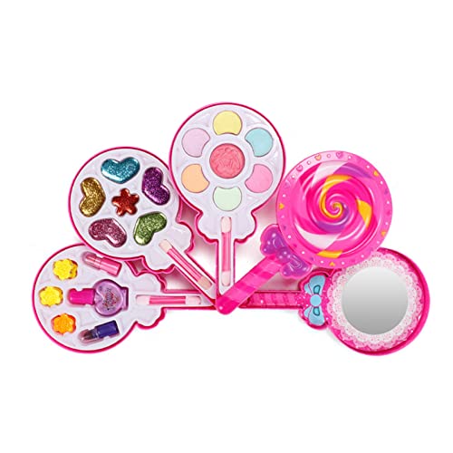 1 Set Kinder-Make-up-Set in Lollipop-Form, wasserlösliche Formel, hochsimuliert, kinderfreundlich, wiederverwendbar, pädagogisch, waschbar, Simulation von Reheyre