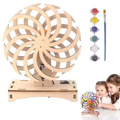 Wissenschaftsset aus Holz, Wissenschaftsspielzeug für Kinder | Wissenschaftliches Spielzeug aus Holz | Niedliches Lernspielzeug, 6 Farben, malen, anfängerfreundliches Experimentierspielzeug, Lernspiel von Rehmanniae