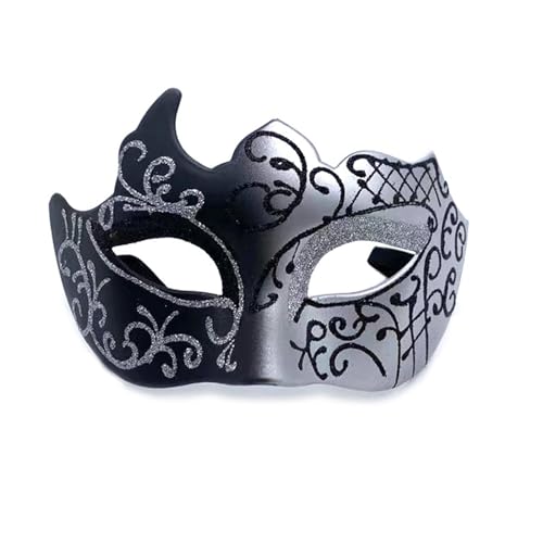 Rehomy 4 x Maskerade für Herren, venezianischer Vintage-Stil, Glitzer für Halloween, Karneval, Abschlussball von Rehomy