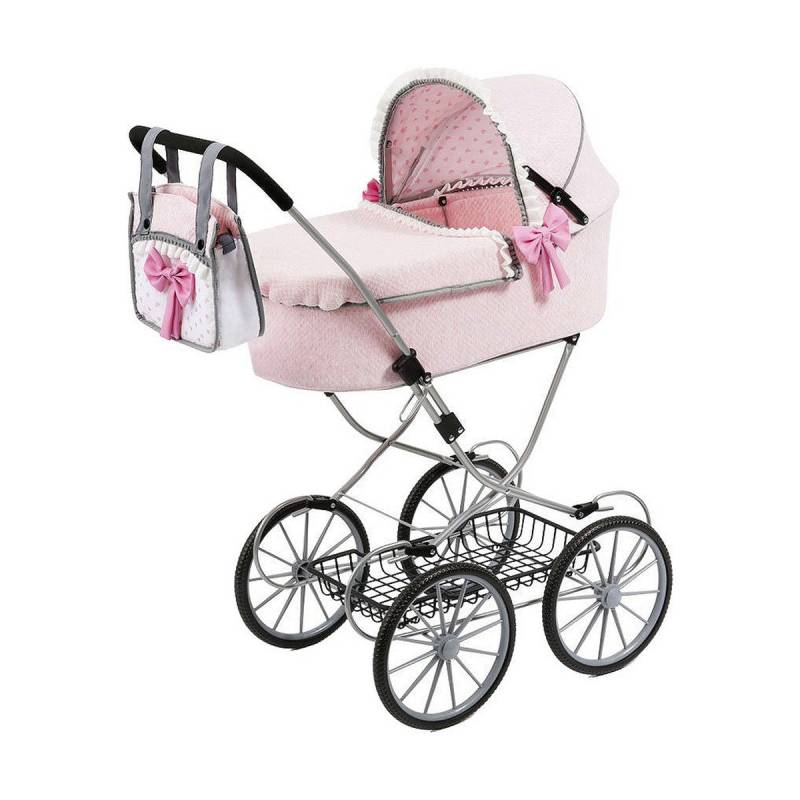 Puppenwägelchen Reig Dolls Pram Rosa 64 cm von Reig