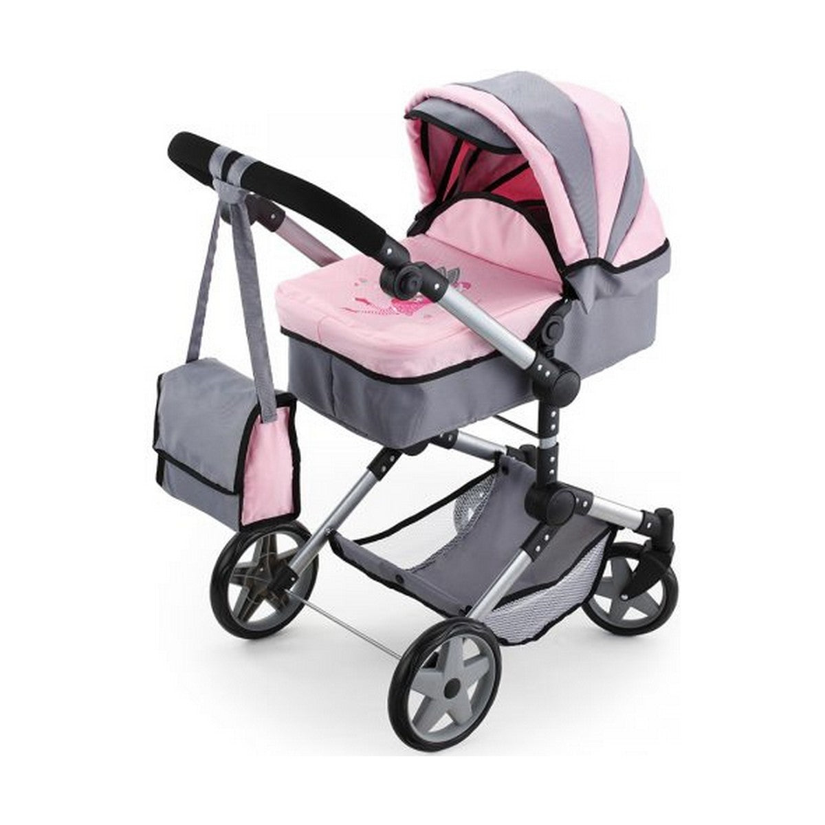 Puppenwägelchen Reig Pram Neo Pro Grau 57 cm von Reig