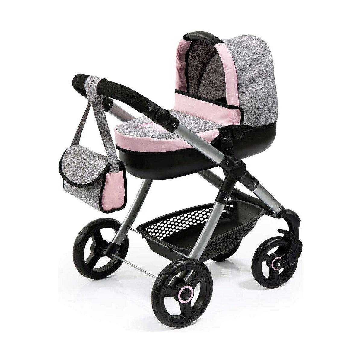 Puppenwägelchen Reig Stule Pram Grau 63 cm von Reig