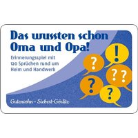 Das wussten schon Oma und Opa! (Kartenspiel) von Ernst Reinhardt Verlag