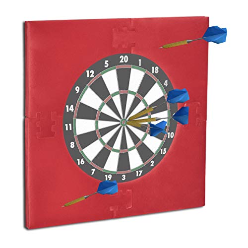 Relaxdays 10021530_114, bordeaux Dartscheibe Schutzring R6, Wandschutz für 45 cm Dartboard, EVA, Dart Auffangring HBT: 71x71x3 cm, 71 x 3 cm von Relaxdays