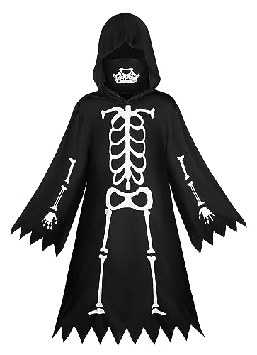 ReliBeauty Skelett Kostüm Kinder Jungen Mädchen Leuchtend Halloween，150 von ReliBeauty