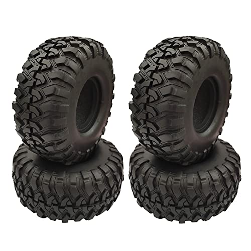 Remingtape 4 Stücke 1,9 Gummi Reifen 1,9 Rad Reifen 118X48Mm für 1/10 Rc Crawler Trx4 Axial Scx10 90046 Axi03007 von Remingtape