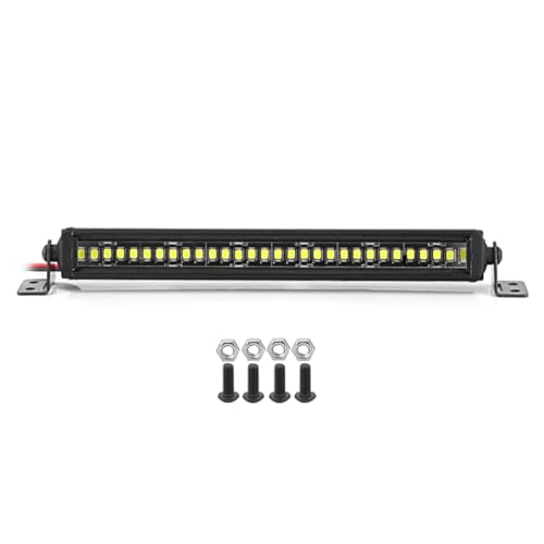 Remingtape RC Auto-Dachlampe 24 36 LED-Lichtleiste für 1/10 RC Crawler Axial SCX10 90046/47 SCX24 D90 TRX4 Karosserie, B-Teile von Remingtape