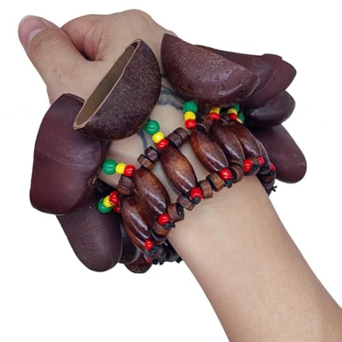 Nuts Shell Armband afrikanische Rasseln Muschel Rassel Instrument Dora Nut Handbell von RemixAst