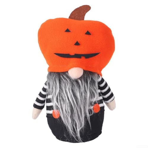 Witzige und gemütliche, gesichtslose Puppe, Kürbishut, Puppe, Halloween-Dekoration (orange) von RemixAst