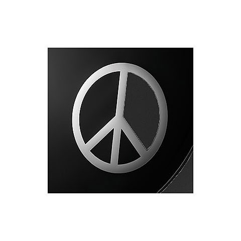 Remo Chrome Peace Sign 6" Bass Drum Port Fellzubehör von Remo