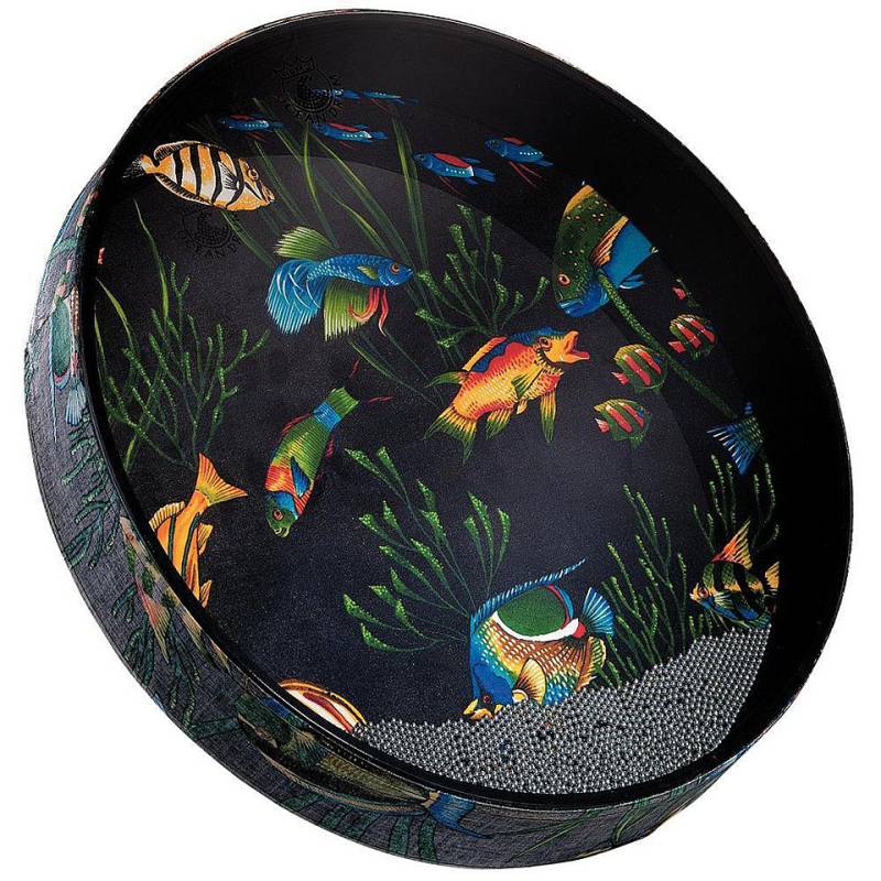 Remo Ocean Drum 16" x 2,5", Fish Graphic Oceandrum von Remo