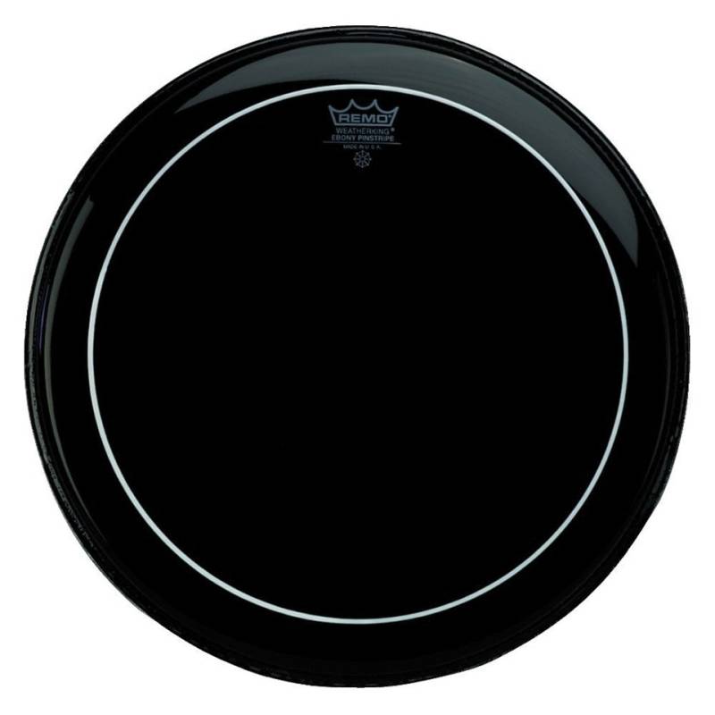 Remo Pinstripe Ebony ES-0608-PS 8" Tom Head Tom-Fell von Remo