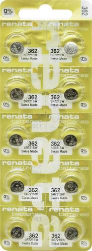 Renata Knopfzelle 362 1.55V 10 St. 24 mAh Silberoxid 362.MP-E von Renata