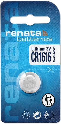 Renata Knopfzelle CR 1616 3V 50 mAh Lithium CR1616 von Renata