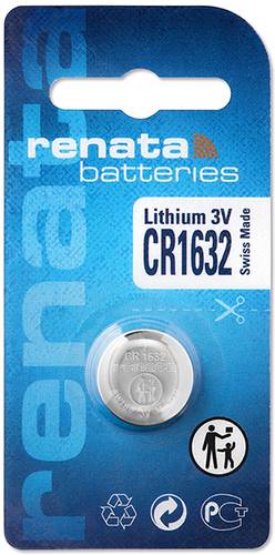 Renata Knopfzelle CR 1632 3V 1 St. 137 mAh Lithium CR1632 von Renata