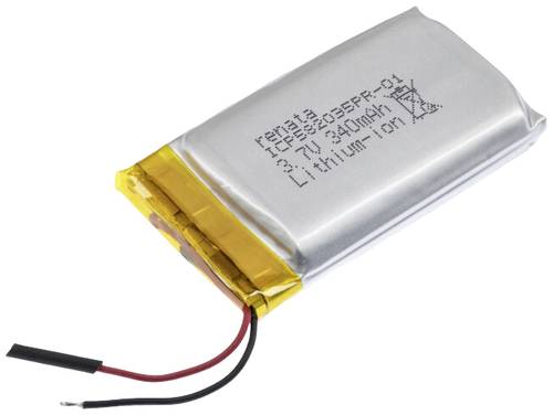 Renata ICP582035PR-01 Spezial-Akku Prismatisch Kabel LiPo 3.7V 340 mAh von Renata