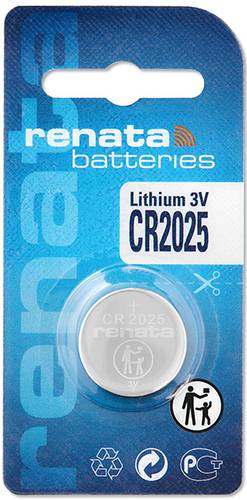 Renata Knopfzelle CR 2025 3V 165 mAh Lithium von Renata