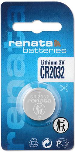 Renata Knopfzelle CR 2032 3V 225 mAh Lithium von Renata