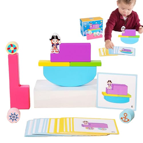 Renchey Bauklötze Für Kinder - Holz Balance Puzzle Klötze Spiel,Sinnesförderndes Motorikspielzeug Für Kinder Und Eltern Renchey Bauklötze Für Kinder - Holz Balance Puzzle Klötze Spiel,Sinnesförderndes Motorikspielzeug Für Kinder Und Eltern von Renchey