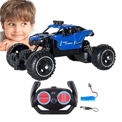 Renchey Ferngesteuertes Auto,Autofernbedienung - 2,4 GHz schneller Renn-RC-Truck wiederaufladbar - Cooles Antikollisions-Elektrofahrzeugspielzeug für Kinder, für Halloween, Ostern, Weihnachten, von Renchey