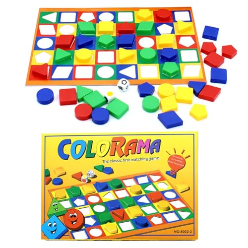 Renchey -Form-Puzzle - Puzzles Geometrisch und Farbe schnell passendes Spielzeug - Farb- und Formerkennungsspielzeug mit Würfeln, Kleinkinder-Vorschulspiel, Kinder-Erziehung. von Renchey