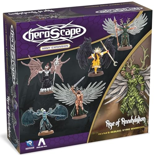 Heroscape: Revna's Rebuke: Kyrie Warriors Army Expansion, Fünf neue Helden für Heroscape! Ab 14 Jahren, sehr detailliert und komplett montiert, für das Gameplay ist eine Battle Box und/oder ein von Renegade Game Studios