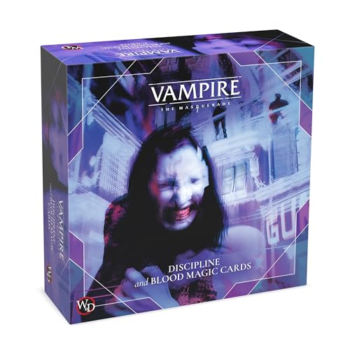 Renegade Game Studio: Vampire: The Masquerade - Discipline Deck Accessory - 5th Edition Roleplaying Game, 219 Tarot-Sized Cards, RPG, Ages 18+ von Renegade Game Studios