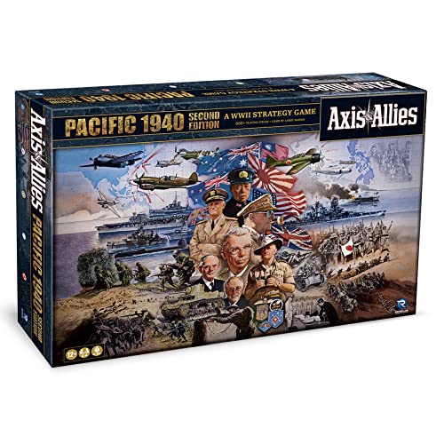 Renegade Game Studios Axis & Allies: 1940 Pacific Second Edition War Miniatures Strategy Board Game, Renegade, Age 12+, 2-4 Players, 6Hr von Renegade Game Studios